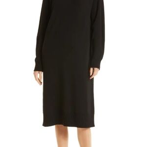 Max Mara Linfa Turtleneck Wool Sweater Dress  - Size Small (Black)